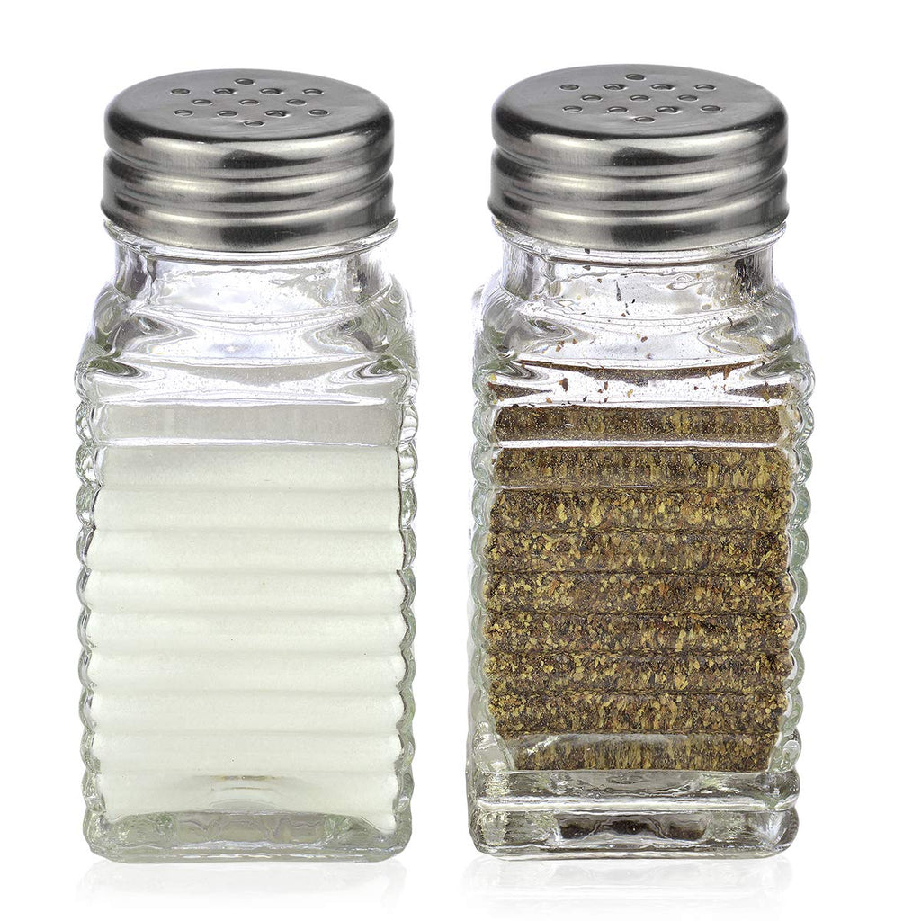 [Australia - AusPower] - Salt and Pepper Glass Shakers Set Spice Jar (Modern) 