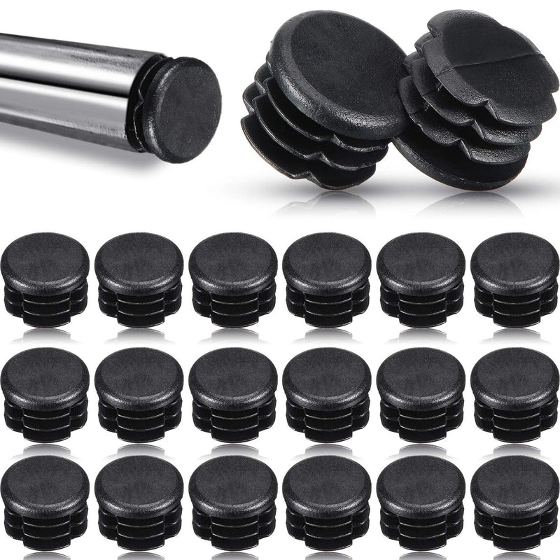 [Australia - AusPower] - Round Plastic Plug Pipe Tubing End Cap Durable Chair Glide Round Pipe End Cap Cover for Table Chair Furniture Legs (20 Pieces, 16 mm/ 0.62 Inch) 20 