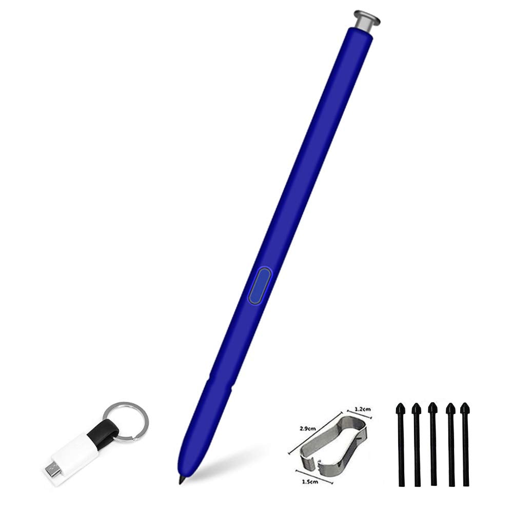 [Australia - AusPower] - Galaxy Note 10 Stylus. Galaxy Note 10 Replacement Pen. Compatible with Galaxy Note 10 All Versions +Type C Charger Cable and Tip/Nib (Silver) 