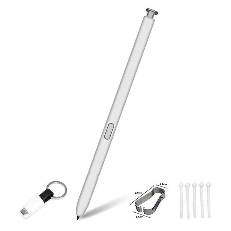[Australia - AusPower] - Galaxy Note 10 Stylus. Galaxy Note 10 Replacement Pen. Compatible with Galaxy Note 10 All Versions +Type C Charger Cable and Tip/Nib (White) 