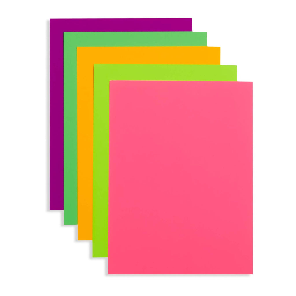[Australia - AusPower] - Blue Summit Supplies Double Neon Poster Board, 9 x 12 Inch Small Size, Assorted Colors, For Classroom Use, School Projects, or Craft Projects, Bulk Poster Board 50 Pack 