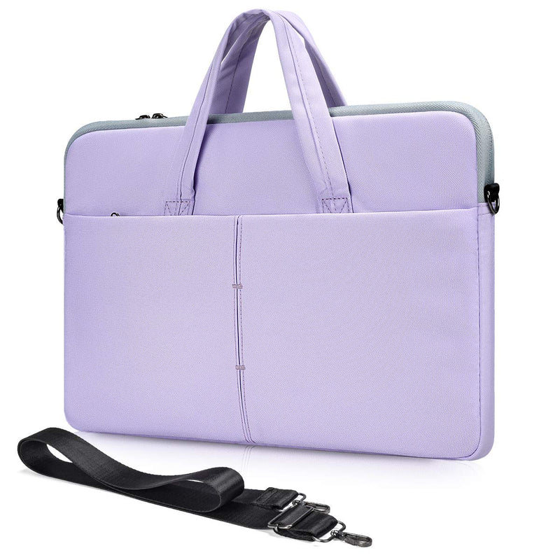 [Australia - AusPower] - 17.3 Inch HP Laptop Case, Protective Shoulder Strap Case for 2020 Lenovo L340 17.3" Laptop/Lenovo IdeaPad 330 320, Dell Inspiron 17 3000 7000 5000 Sleeve Bag(Purple) 17.3 Inch Purple 