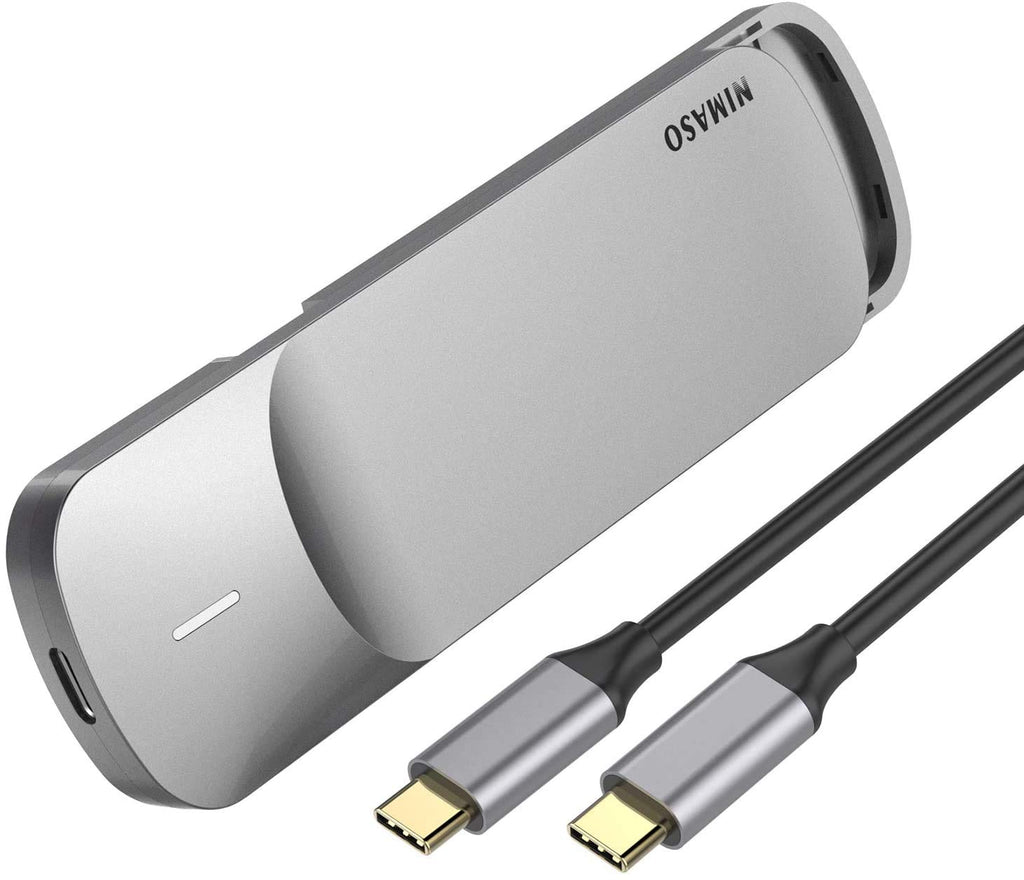 [Australia - AusPower] - NVME Enclosure,NIMASO NVME M.2 SDD Enclosure,USB 3.1 Gen2 10 Gbps M.2 Adapter PCI-E M-Key(B+M Key)External Hard Drive ABS Meterial Enclosure to Size 2230/2242/2260/2280 for Samsung,Crucial,WD,Kingston Grey 