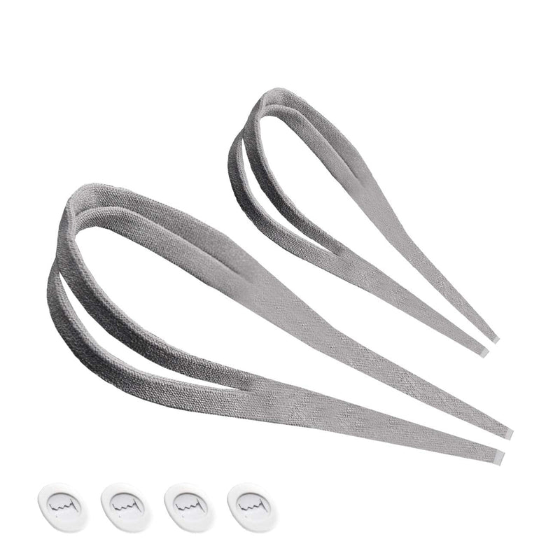 [Australia - AusPower] - Headgear Strap Replacement for ResMed AirFit P10™ Nasal Pillow CPAP Mask by Snugell™ | Grey Color | Pack of Two| Four Adjustment Clips| Durable Premium Nylon Material | Maximum Adaptability & Comfort 
