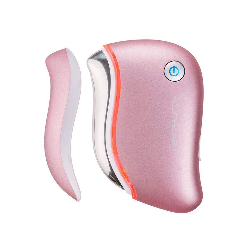 [Australia - AusPower] - YouthLab ProSculpt Gua Sha, Ultimate Skin Scraping Tool,Heat & Electric Vibration,Anti-Aging,Eye/Face Puffiness,Tension Relief, Acupressur (Rose Gold) Rose Gold 