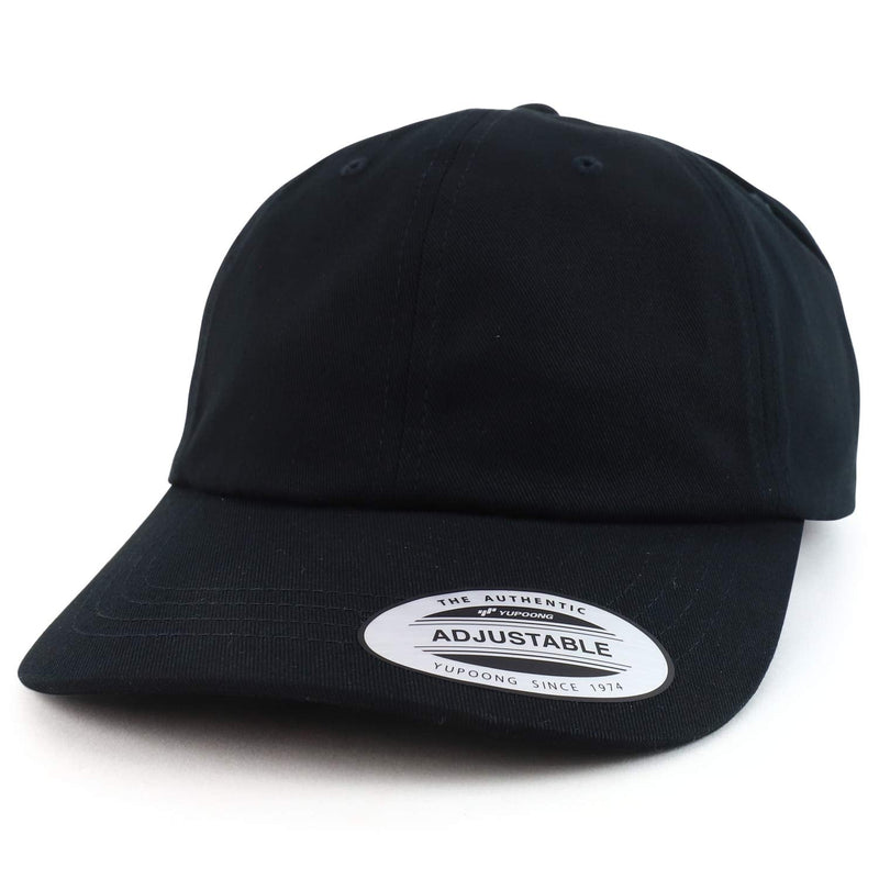 [Australia - AusPower] - Armycrew Oversize Big XXL Plain Unstructured Soft Crown Cotton Outdoor Cap XX-Large Black 