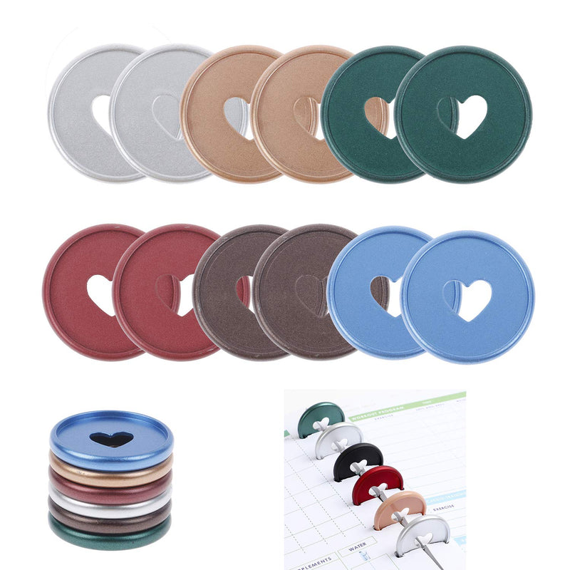 [Australia - AusPower] - Xgood 90 Pieces Binding Discs Plastic Book Binding Discs Colorful Expansion Discs Binding Ring Discs for Add Extra Notes Pages DIY Notebooks Planners,6 Colors 
