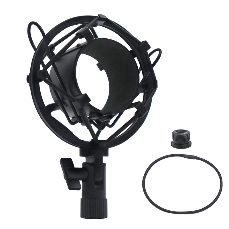 [Australia - AusPower] - Suuntok Universal Microphone Shock Mount, Mic Clip Holder Mount for Diameter 47mm-53mm Mic Anti Vibration Adjustable High Isolation Shock Mount 