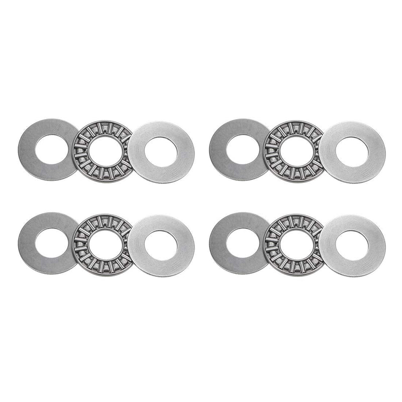 [Australia - AusPower] - uxcell AXK1226 Thrust Needle Roller Bearings with Washers 12mm Bore 26mm OD 2mm Width 4pcs 