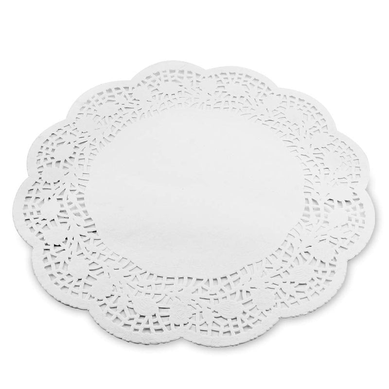 [Australia - AusPower] - Arant Doilies Paper Lace, Round, White, 14 Inches Diameter, 8 pack 