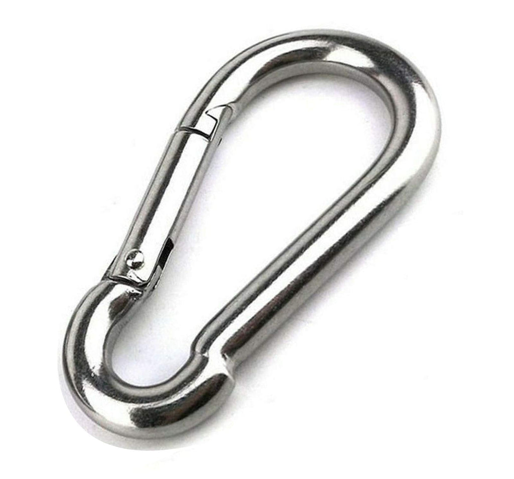 [Australia - AusPower] - Large Carabiner Clip,5-1/2 Inch Heavy Duty Stainless Steel Spring Snap Hook for Outdoor Living,Gym,Boating,Hammock 