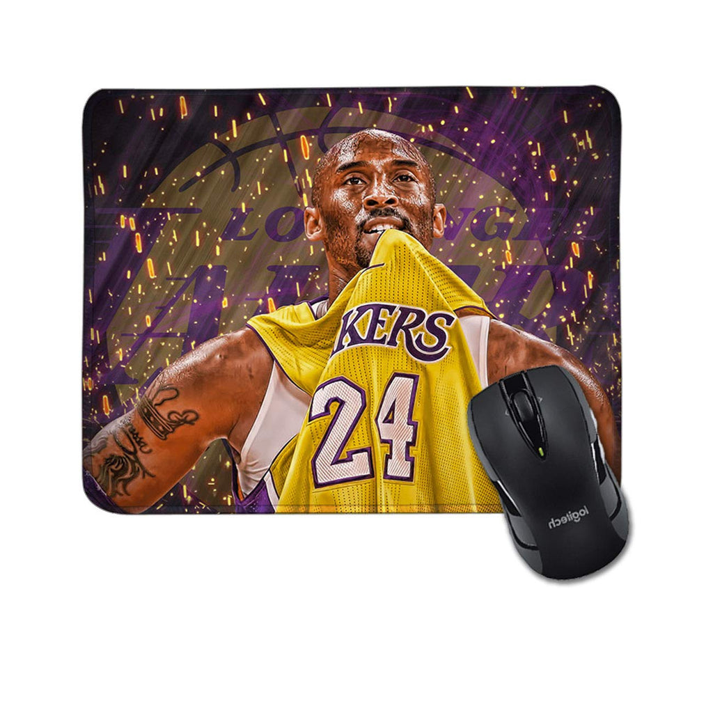 [Australia - AusPower] - Bryant Lakers Mouse Pad Anti-Slip Rubber Rectangular Mouse Mat Laptops Desktop Office Gift Computer Gaming 9.45x7.87inch 