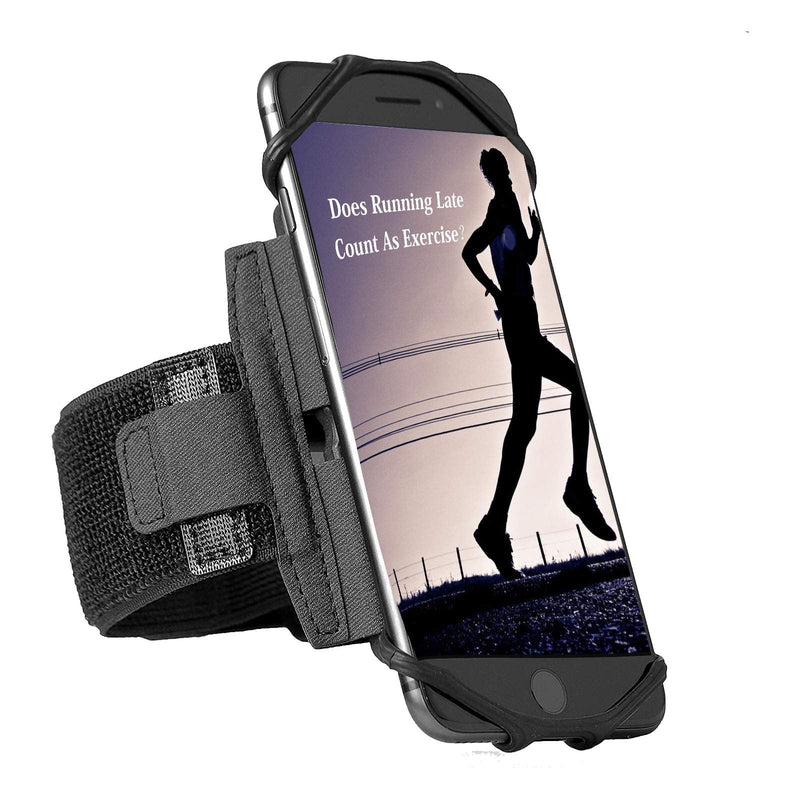 [Australia - AusPower] - 180° Rotatable Armband for Cell Phone, BeeAktiv Universal Phone Holder for Workout Exercise Like Running,Jogging, Lifting, Fit with Android and iPhone, Samsung, iPhone, Google Pixel 