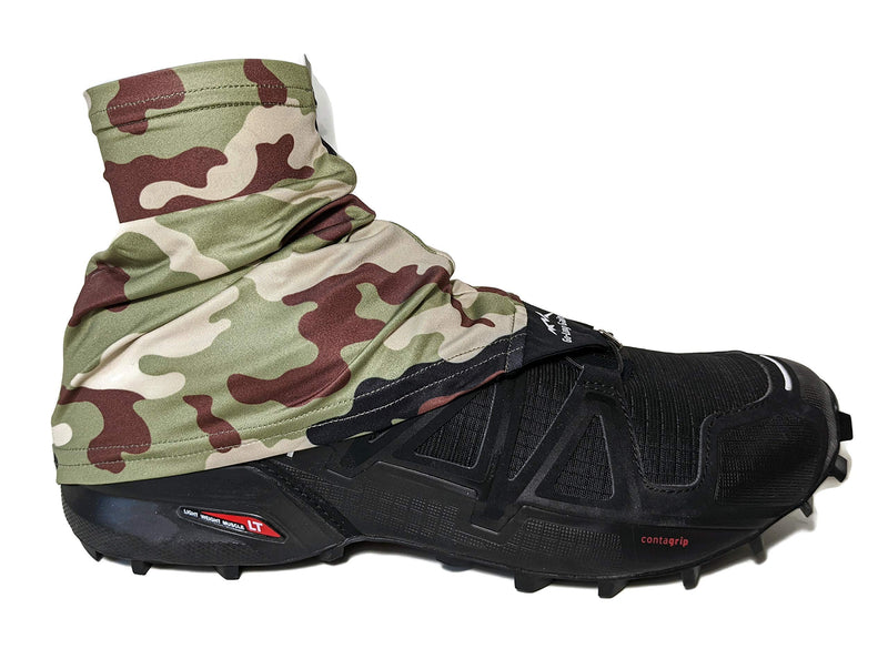 [Australia - AusPower] - Wapiti Designs Go-Long Gaiters Trail Running Shoe Gaiters for Running, Hiking, or Long Distance Backpacking Camo S/M 
