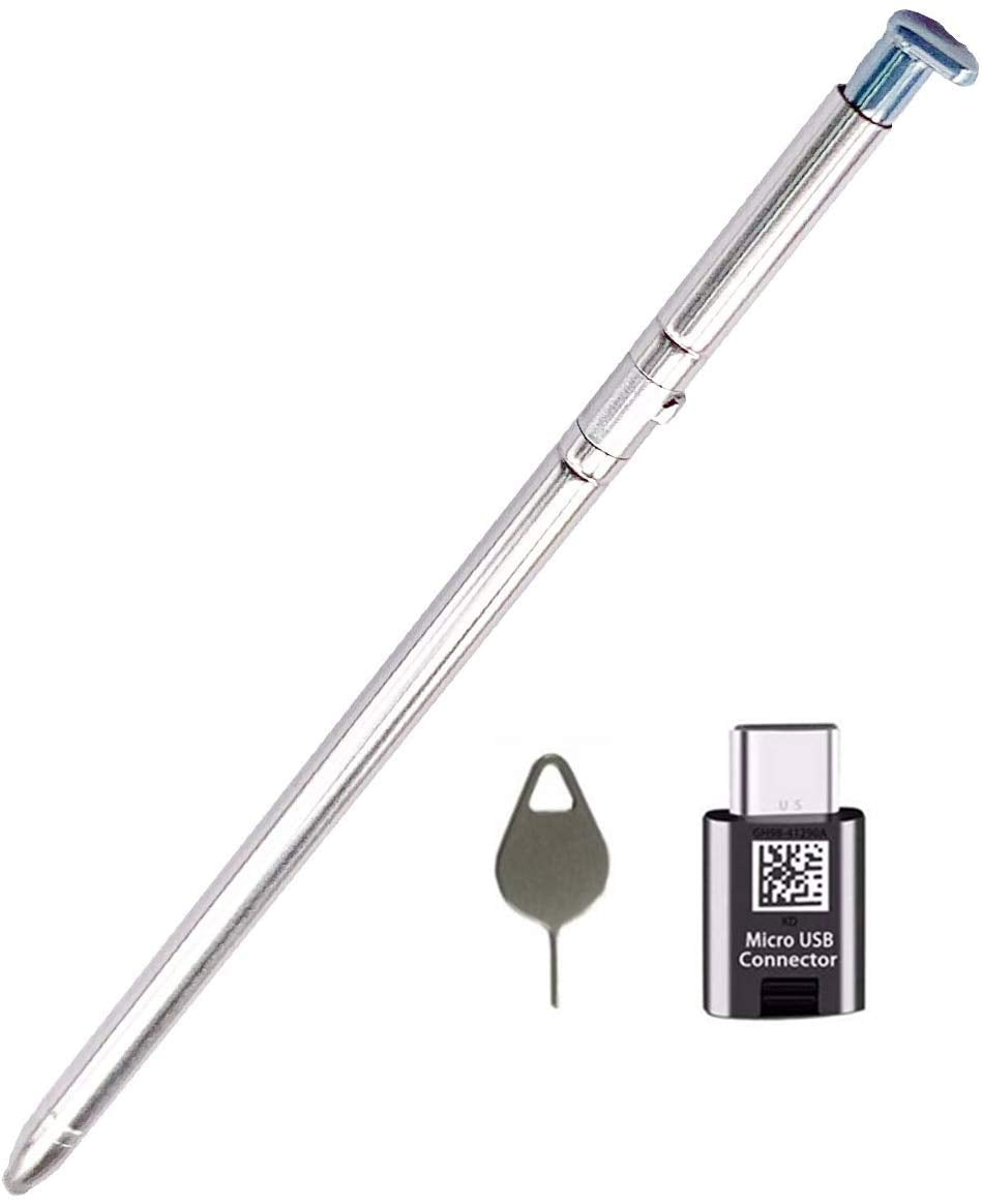 [Australia - AusPower] - Stylo 6 Stylus Pen Replacement for LG Stylo 6 Stylus 6 Q730 US All Verison S Pen with C-Type Adapter+Eject Pin (White Phone Pen) White Phone Pen 