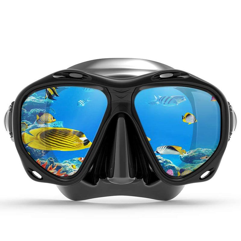 [Australia - AusPower] - COPOZZ Scuba Mask, No Fogging Snorkeling Scuba Dive Glasses, Great Seal Free Diving Tempered Glass Mask Goggles 