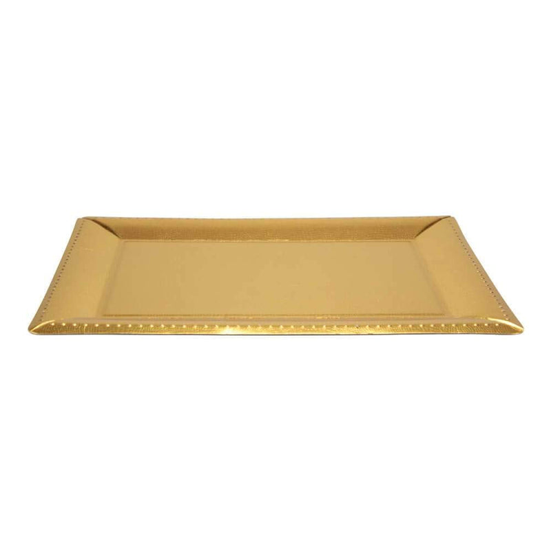 [Australia - AusPower] - Paper Decorative Serving Trays - 16.25"x12" | Gold | Pack of 2 