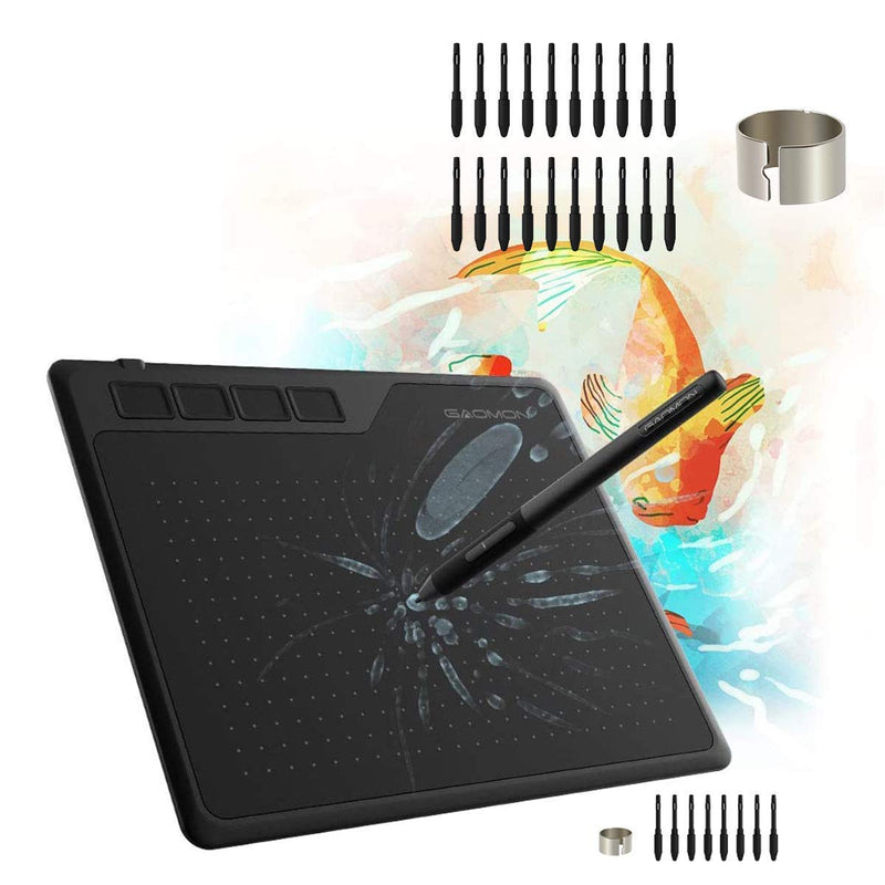 [Australia - AusPower] - GAOMON S620 Pen Tablet & 20 Pen NIBS- Graphics Drawing Tablet for Digital Drawing/ 2D 3D Animation/Annotating Signing/ Online Tutoring 