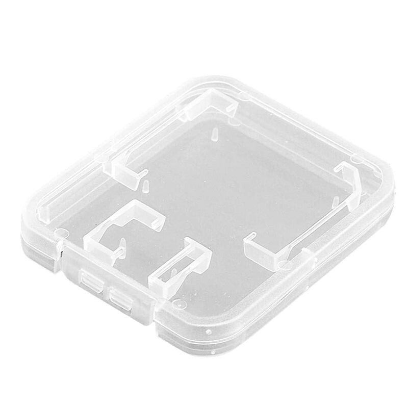 [Australia - AusPower] - 20 Pieces Clear Plastic Memory Card Case Memory Card Case Holder with SD Micro SD T-Flash Card (Only Include Case, Memory Card Not Included) 
