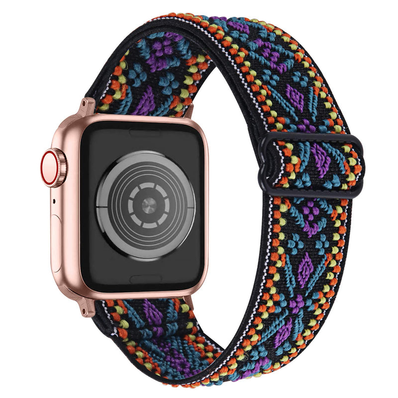 [Australia - AusPower] - OULUCCI Stretchy Loop Strap Compatible for Apple Watch Bands 45mm 44mm 42mm iWatch SE & Series 6/5/4/3/2/1 Stretch Elastics Wristbelt Fashion-005 42mm 44mm 45mm 