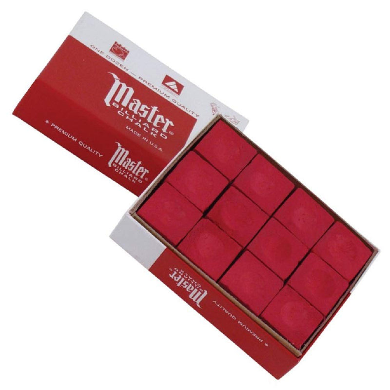 [Australia - AusPower] - Tweeten Master Red Billiard Chalk Box of 12 