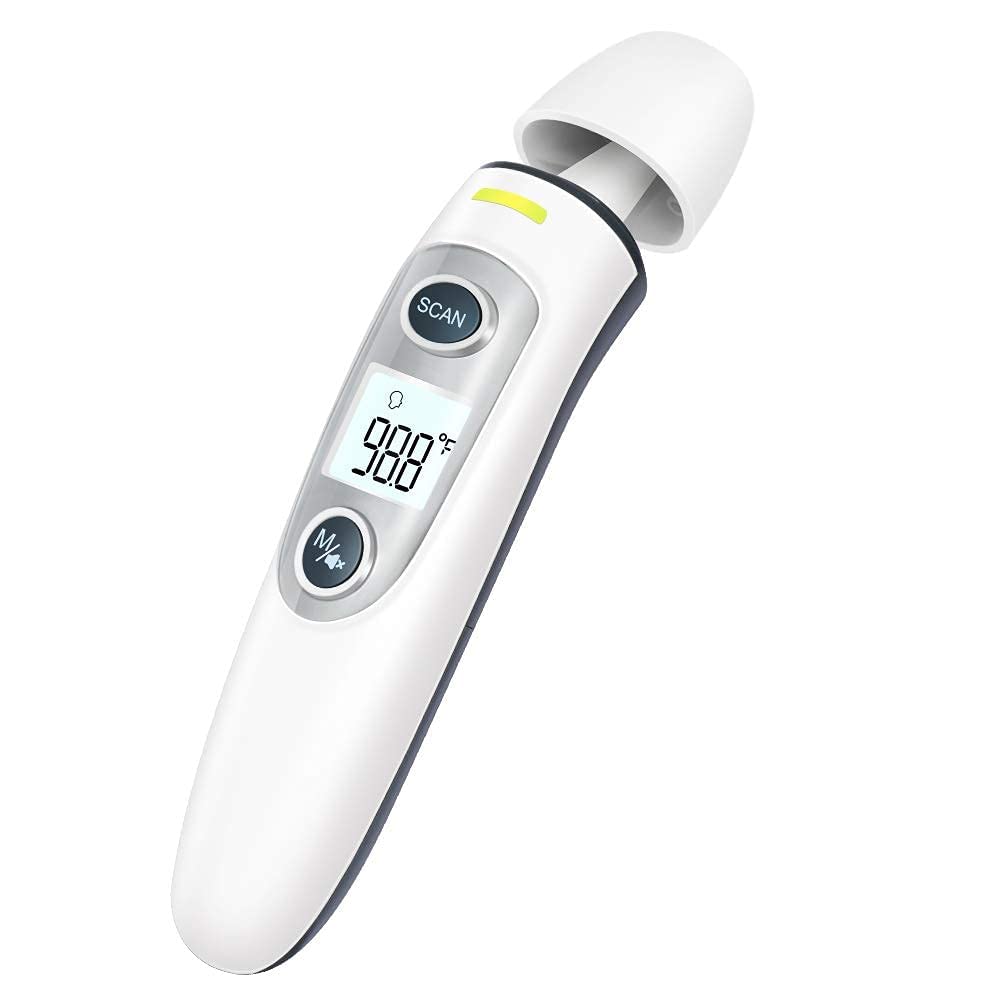 [Australia - AusPower] - Baby Thermometer, Forehead and Ear Thermometer with Fever Alarm and Memory Function, Ideal for Babies, Adults, Indoor, and Outdoor Use Anmeate 