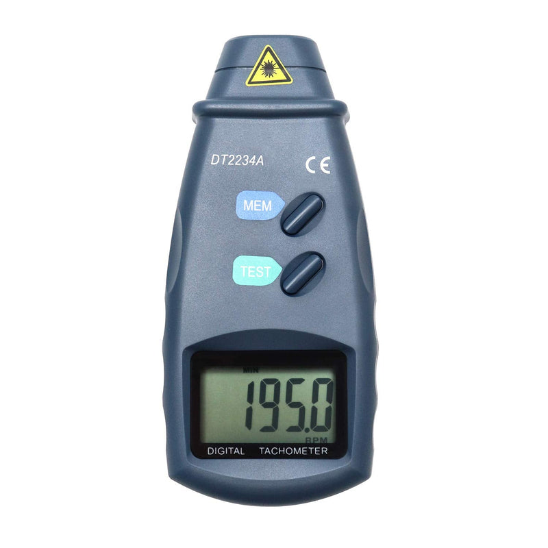 [Australia - AusPower] - QWORK Digital Tachometer, 2.5~99,999 RPM Accuracy, for Measuring Motors, Machine Parts, lathes, etc. 
