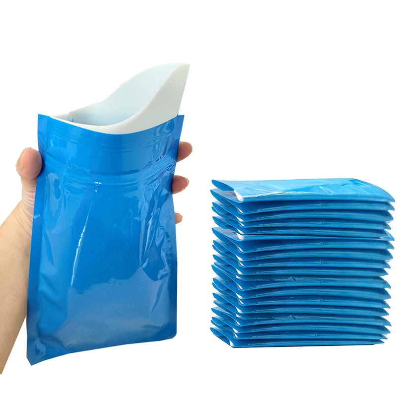 [Australia - AusPower] - CLOUDBERG 20pack Emergency Urinal Bag for Children and Kids, Disposable Urine Bag for Men and Women,600ml Portable Pee Bag for Travel Traffic jam Brief Relief (Blue) 