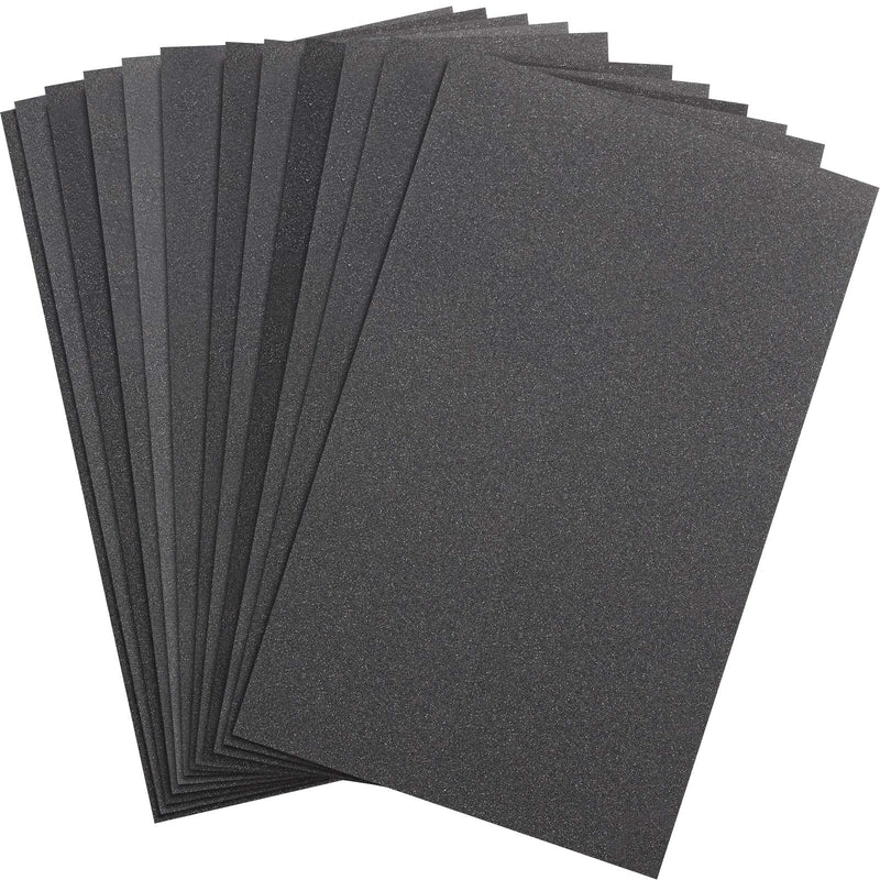 [Australia - AusPower] - Abrasive Dry Wet Waterproof Sandpaper Sheets Assorted Grit of 400/600/ 800/1000/ 1200/1500 for Furniture, Hobbies and Home Improvement, 12 Sheets (2.8 x 4.5 Inch) 2.8 x 4.5 Inch 
