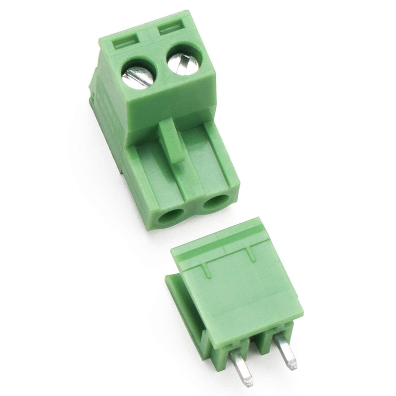 [Australia - AusPower] - OIIKI 10 Sets 2-Pin 5.08mm Pitch PCB Mount Screw Terminal Block, Straight Plug-in 2-Pin (2 Pole) Screw Terminal Block Connector, Pluggable Male Female Phoenix Type Connector for Arduino PCB Shield 2 PIN 