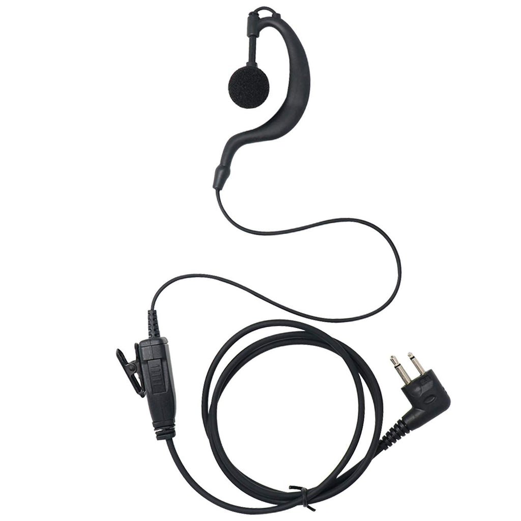 [Australia - AusPower] - Single Wire Earpiece with Reinforced Cable for Motorola Radios CLS1410 CLS1110 BRP40 CP200 CP200D CP185 DTR650 RDU2020 RDU4100 RDU4160D RDU2080D RMU2040 RMU2080D CLS, G Shape Headset 