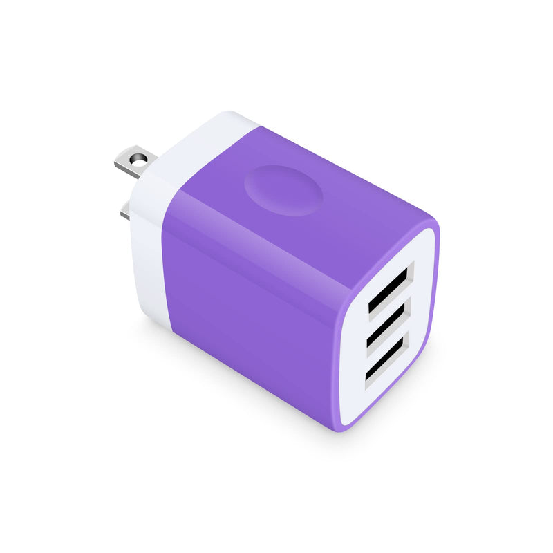 [Australia - AusPower] - USB Plug, USB Wall Charger, GiGreen Multi Port Charging Block 3.1A Power Adapter Charger Cube Compatible iPhone 13 12 SE 11 Pro Max XS X 8 6, Samsung Galaxy S21+ S20FE S10 S9 S8, Note20, Pixel 5 4a XL 