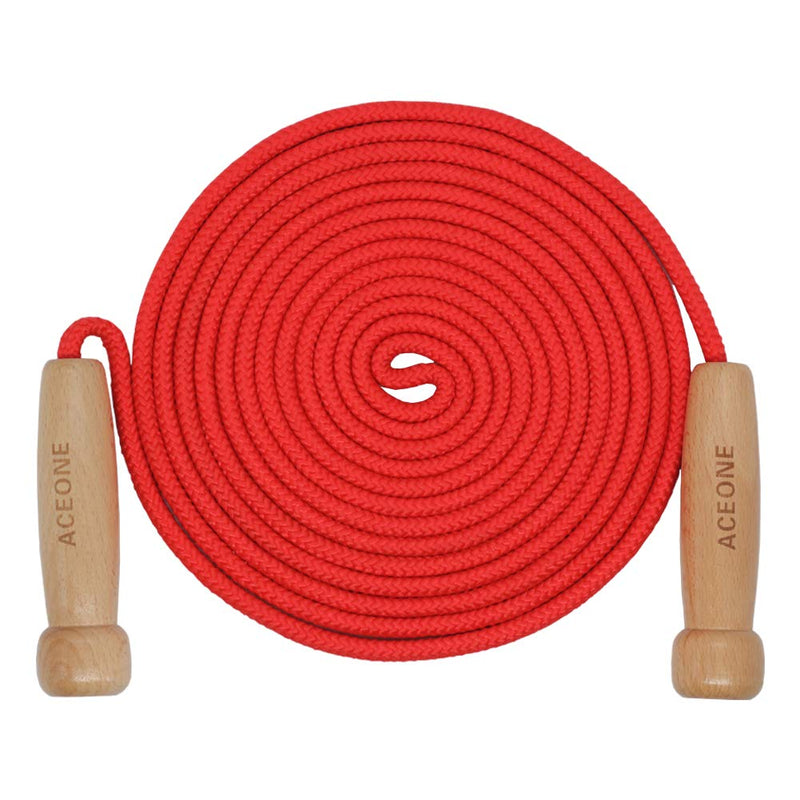 [Australia - AusPower] - 16 FT Long Jump Rope for Kids, Adjustable Double Dutch Skipping Rope with Wooden Handle, Multiplayer Team Jumping Rope for Outdoor Fun, School Sport, Party Game, Birthday Gift 