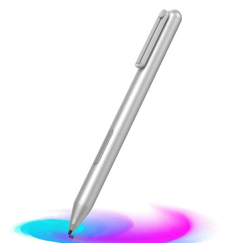 [Australia - AusPower] - MoKo Stylus Pen for Surface, Surface Pen for Surface Pro 7/6/5/4/3/X, Surface Go 2/Go, Surface Laptop 4/3/2/1, Surface Book 3/2/1,Studio 2/1, Stylus Pencil with 1024 Pressure Sensitivity, Sliver Silver 