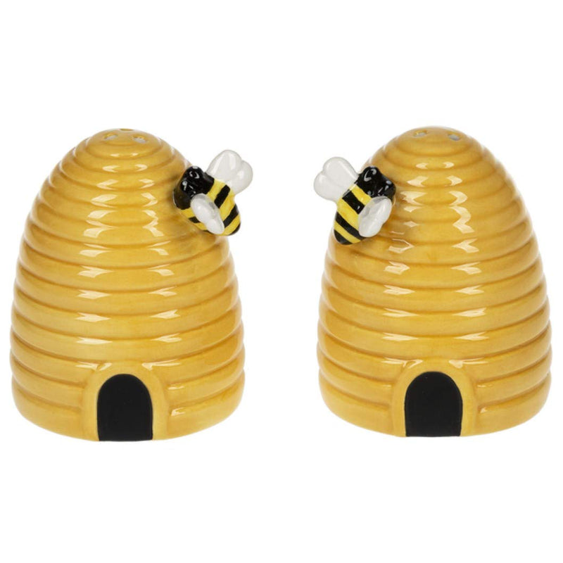 [Australia - AusPower] - Ganz MG178280 Bee Skep Salt and Pepper Shaker Set of 2, Yellow 
