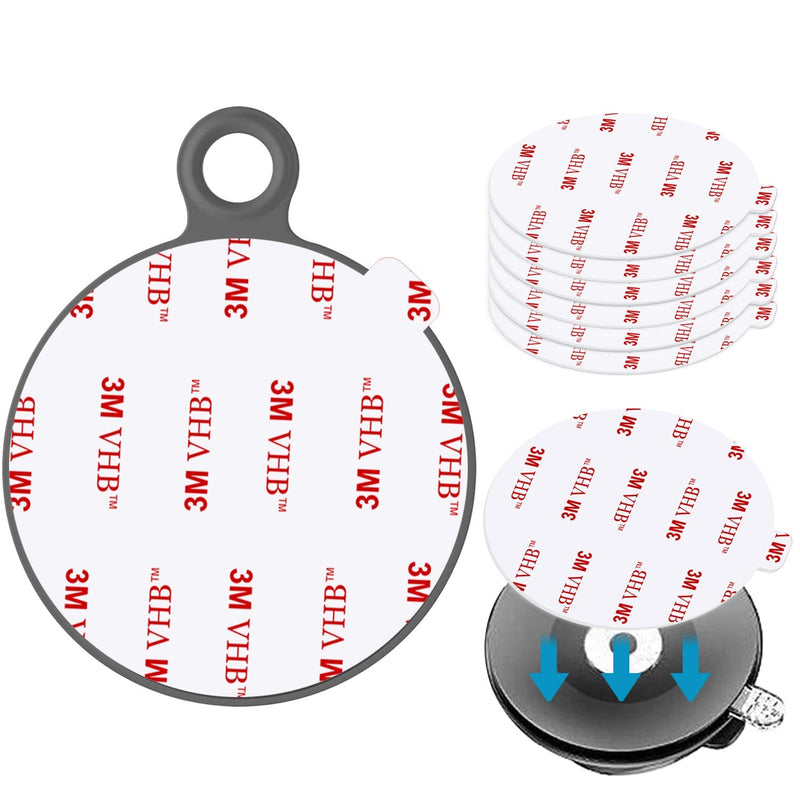 [Australia - AusPower] - Very High Bond Sticky Adhesive for Dashboard Pad Mounting Disk, AZXYI 6pcs Car Sticky Adhesive Replacement, Double Sided Stickers Adhesive for Suction Cup Dashboard Disc, GPS, Windshield, Dash Cam 