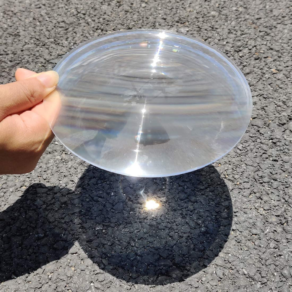 [Australia - AusPower] - Fresnel Lens Magnifier, Diameter 150mm (5.9''), Focal Length 70mm, Acrylic Ultrathin Lens for Physics Classroom Education, Solar Heating, Magnifiying. (Focal Length 70mm) 
