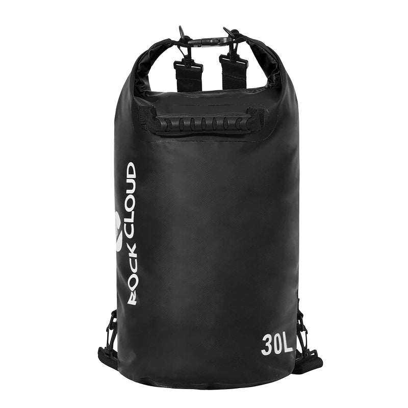 [Australia - AusPower] - ROCK CLOUD Dry Bag Waterproof 5L 10L 20L 30L 40L Dry Sack for Kayaking Rafting Boating Beach Surfing Swimming Canoe Camping Hiking Fishing Ski Black 