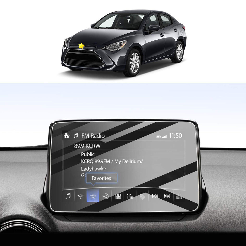 [Australia - AusPower] - Screen Protector Foils for 2017 2018 Yaris iA 7In Navigation Display Tempered Glass 9H Hardness HD Clear Toyota LCD GPS Touch Screen Protective Film 