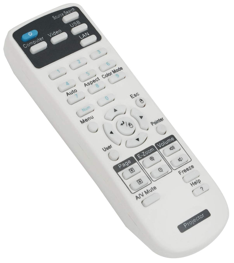 [Australia - AusPower] - AIDITIYMI White Remote Control Replace Fit for Epson Projector EB-1880 EB-1870 1860 EB-1850W EB-1840W EB-1860 EX3220 VS335W EX5220 EX5230 EX6220 EX7220 VS230 VS330 725HD 730HD 