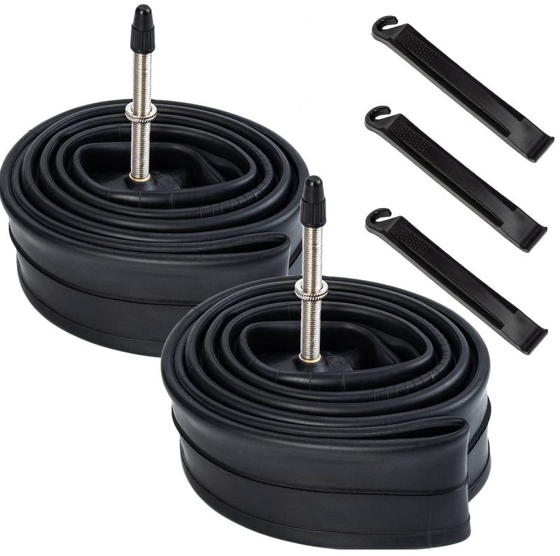 [Australia - AusPower] - 2 Pack 700C Road Bike Tubes 700 x 28C/30C/32C FV60mm Long Presta Valve 700C Bicycle Tubes Compatible with 700 x 25C 700x26C 700x27C 700 x 28C 700 x 30C 700x31C 700 x 32C Road Bike Tire Tubes 
