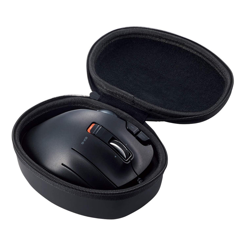 [Australia - AusPower] - ELECOM Official Hard EVA Travel Protection Storage Case Replacement for M-XT2&3 Series, Wired / Wireless Thumb Control Trackball Mouse, Ergonomic Design, Optical Gaming Sensor - Case Only (BMA-XT2BK) 