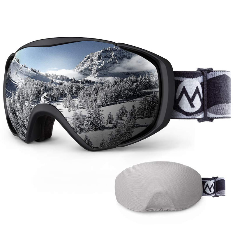 [Australia - AusPower] - Ski Goggles with Cover Snowboard Snow Goggles OTG Anti-Fog for Men Women 