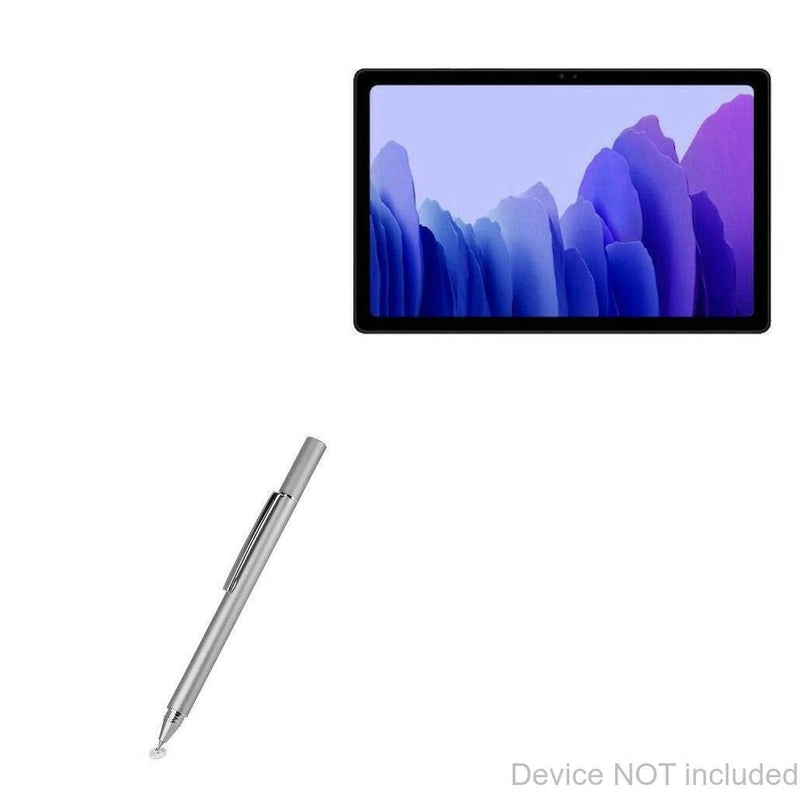 [Australia - AusPower] - BoxWave Stylus Pen for Samsung Galaxy Tab A7 (7.0 in) (Stylus Pen by BoxWave) - FineTouch Capacitive Stylus, Super Precise Stylus Pen for Samsung Galaxy Tab A7 (7.0 in) - Metallic Silver 
