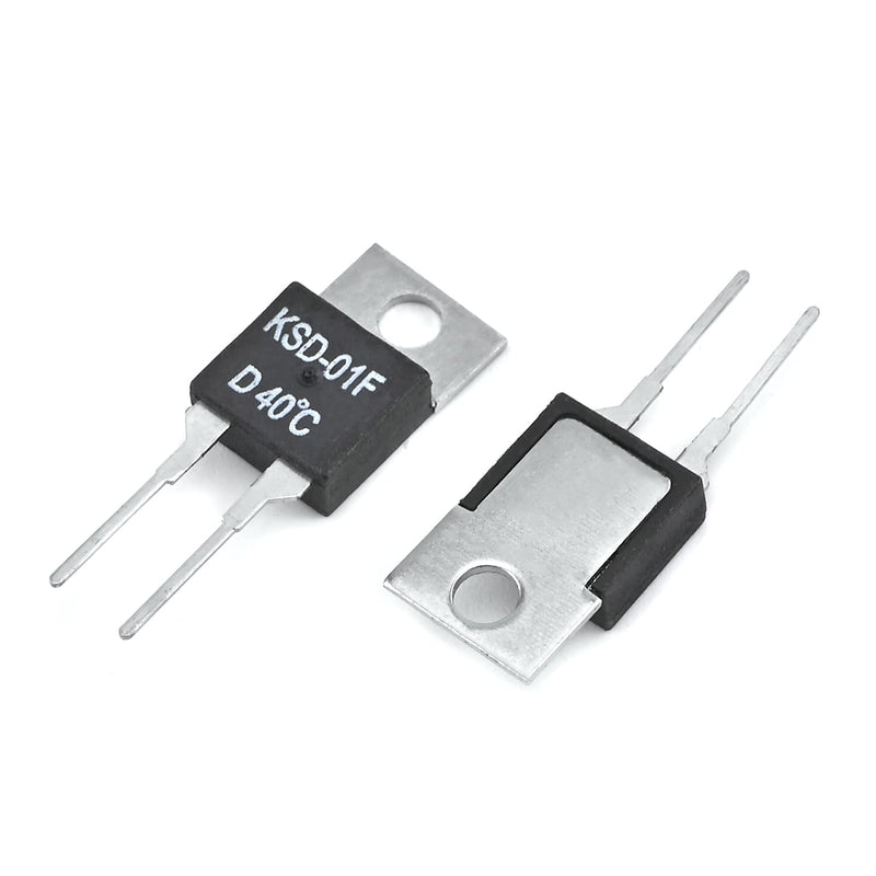 [Australia - AusPower] - Fielect N.C 40℃ 2pcs Normally Close Temperature Switch, KSD-01F Thermal Switch Thermostat Temperature Controller 