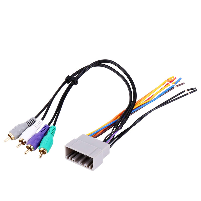 [Australia - AusPower] - RDBS AMP Amplifier Intergration Wire Harness RCA Plug Aftermarket Stereo Radio to Connect OEM Cable Harness Fit for 2002-2007 Chrysler/Dodge/Jeep 
