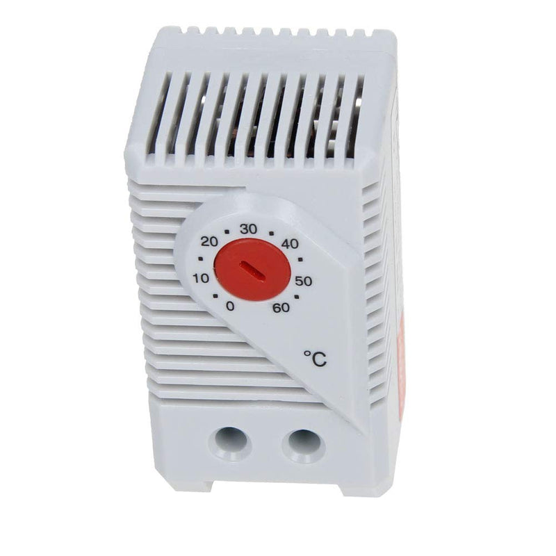 [Australia - AusPower] - Fielect 1Pcs red Mechanical Thermostat,Adjustable Compact Normally Open(N.O) Temperature Controller Switch for Using to Control Heater KTO011 Red KTO011 