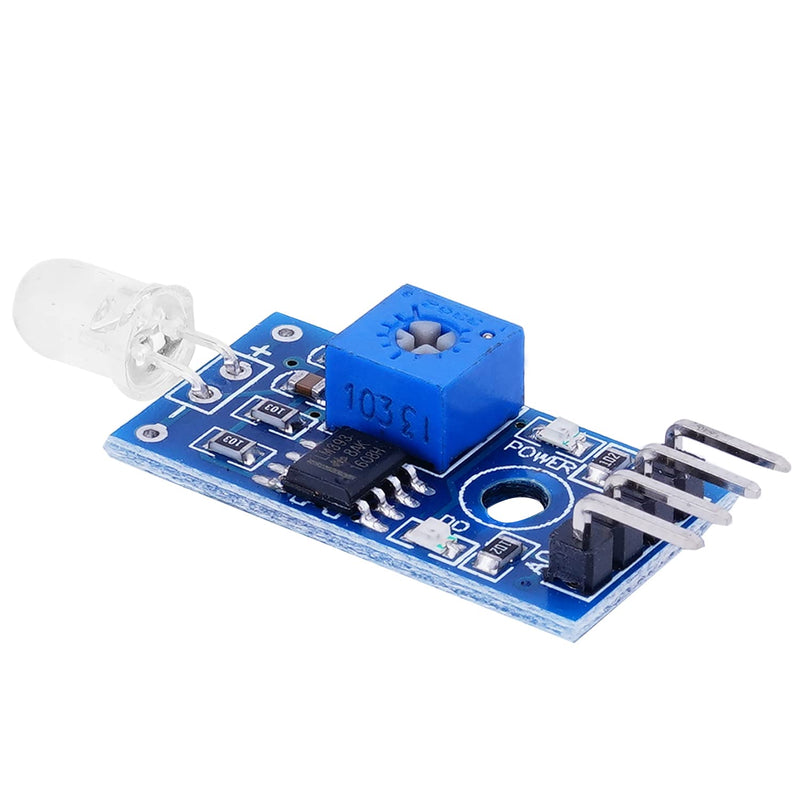 [Australia - AusPower] - Fielect Photosensitive Diode Sensor 4 Terminals Light Detection Photodiode Module for Arduino Smart Car Photodiode Module 4Pin 