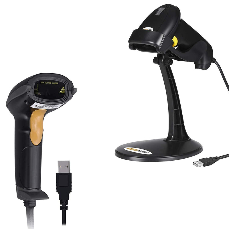 [Australia - AusPower] - WoneNice Barcode Scanner Bundle | WN3300 USB Barcode Scanner + WN2806G Barcode Scanner with Stand 