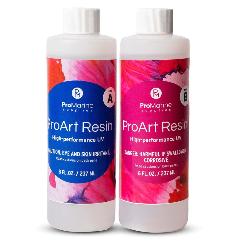 [Australia - AusPower] - ProMarine Supplies Art Resin –16 Oz. Kit Pro Art Resin Kit – Art Resin Epoxy Clear – Easy to Use – High Gloss Intense Shine – Ideal for Photography, Wood, Artwork 